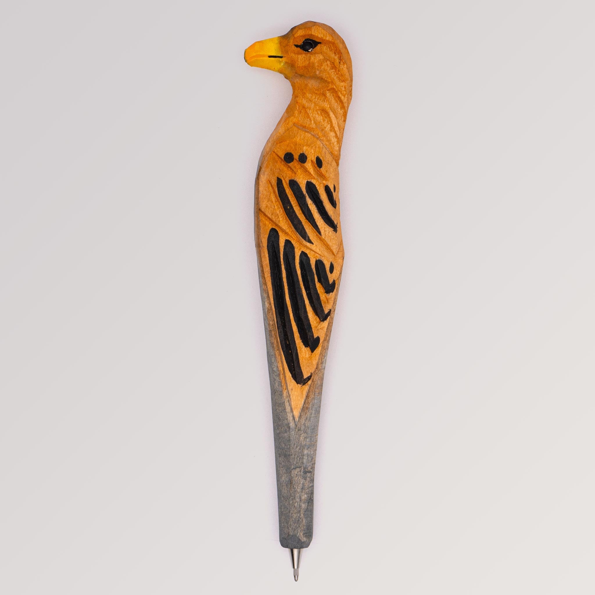 Holzkugelschreiber Adler von Tierkopfstift