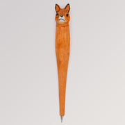 Holzkugelschreiber Fuchs von Tierkopfstift