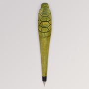 Holzkugelschreiber Schildkröte von Tierkopfstift