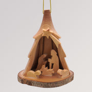 Krippe Weihnachtsbaum Anhänger - Olivenholz Baumschmuck von Weihnachtsdeko aus Betlehem