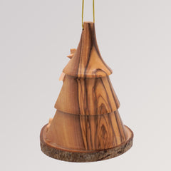 Krippe Weihnachtsbaum Anhänger - Olivenholz Baumschmuck von Weihnachtsdeko aus Betlehem
