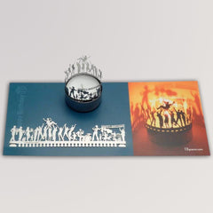 Windlicht Schattenspiel Geburtstag T-Light "Happy birthday" von 13gramm