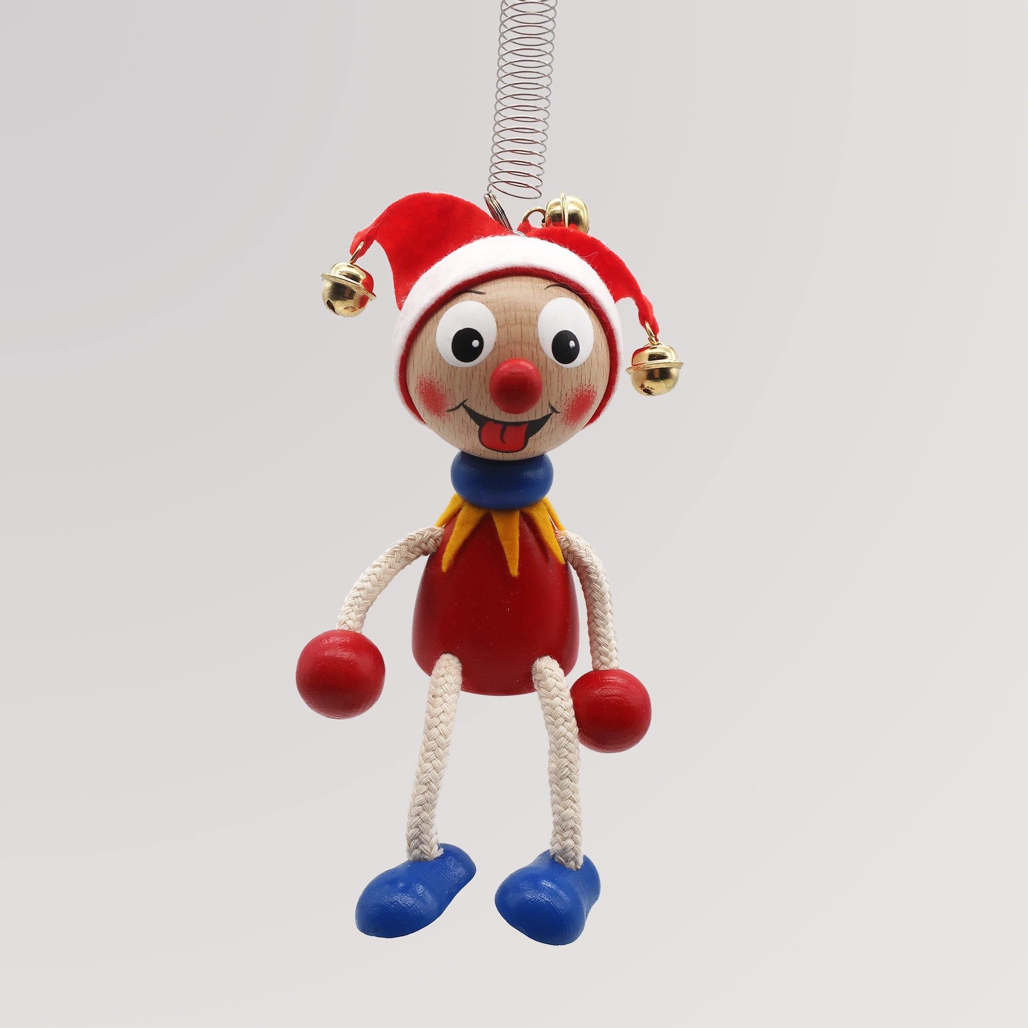 Schwingfigur Puppe Kasperl mit Feder von ABAfactory
