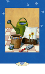 Ziehkarte - Blumentopf von Bärenpresse