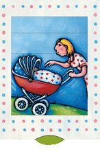 Ziehkarte - Dutzi Kinderwagen von Bärenpresse