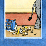 Ziehkarte - Elefant mit Vase von Bärenpresse