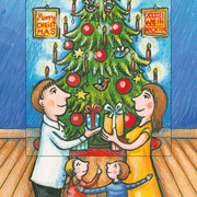 Ziehkarte - Weihnachten und Happy New Year von Bärenpresse