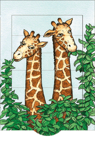 Ziehkarte - Giraffen von Bärenpresse