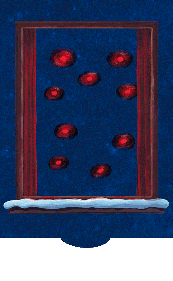 Ziehkarte - Nikolaus mit Rentieren von Bärenpresse