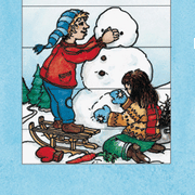 Ziehkarte - Schneemann von Bärenpresse