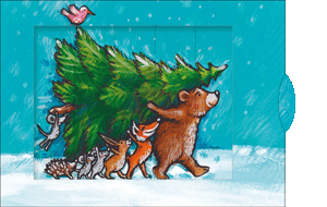 Ziehkarte - Weihnachten im Wald von Bärenpresse