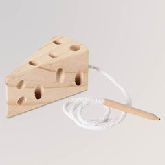 Fädelspiel Käse, natur von Bartl