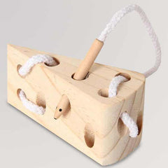 Fädelspiel Käse, natur von Bartl