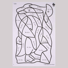 Ausmalbuch Kinder - Farbenrechnen Addition & Subtraktion von Buki