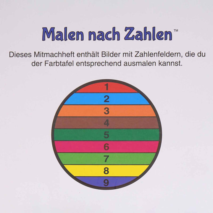Ausmalbuch Kinder - Malen nach Zahlen von Buki