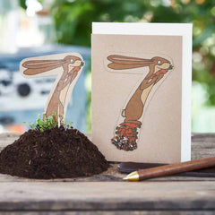 Klappkarte mit Blumensamen - Zahl 7 von Die Stadtgärtner