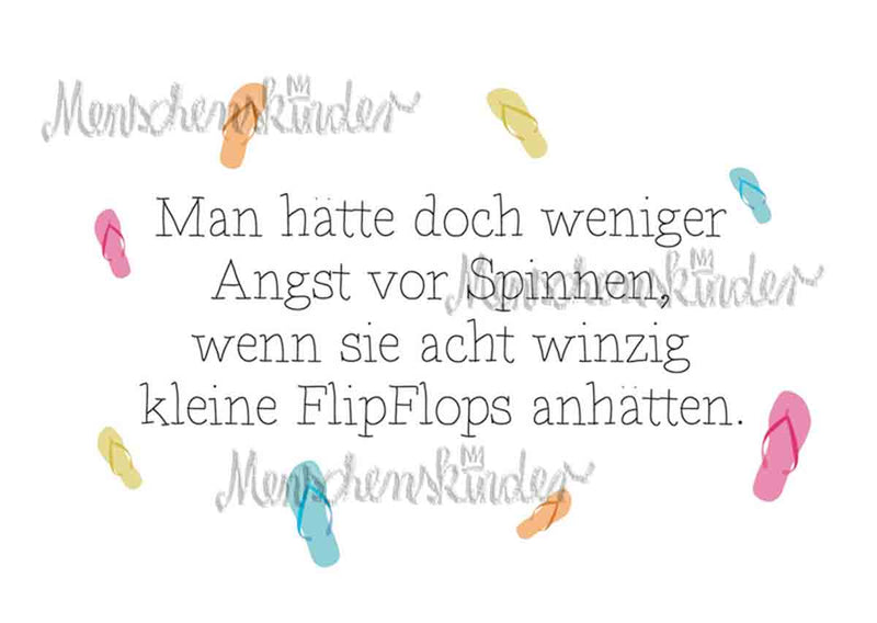 Postkarte - Angst vor Spinnen von Discordia