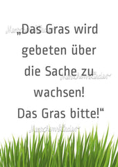 Postkarte - Das Gras bitte! von Discordia