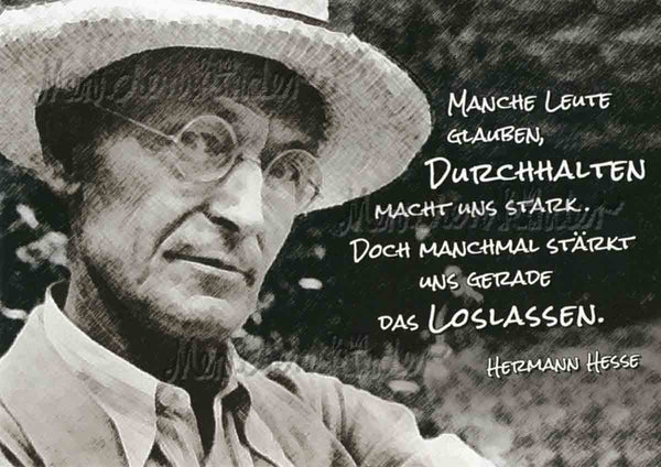 Postkarte - Durchhalten oder Loslassen? von Discordia