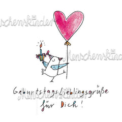 Postkarte - Geburtstagslieblingsgrüße von Discordia