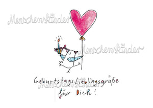 Postkarte - Geburtstagslieblingsgrüße von Discordia