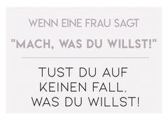 Postkarte - Mach, was du willst… von Discordia