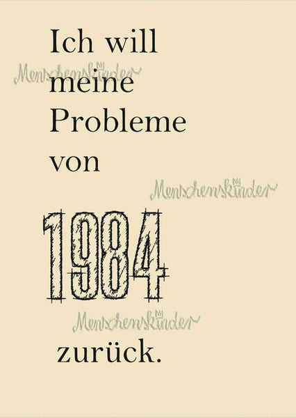 Postkarte - Probleme 1984 von Discordia