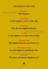 Postkarte - Religious Truth von Discordia