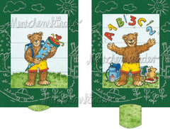 Ziehkarte - Bärenschule (Klappkarte) von Discordia