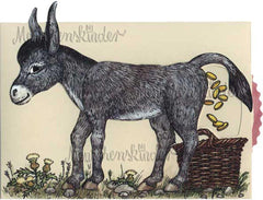 Ziehkarte - Goldesel (Klappkarte) von Discordia