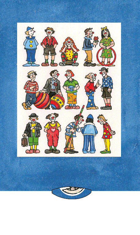 Ziehkarte - Happy Birthday - Clownsday (Klappkarte) von Discordia