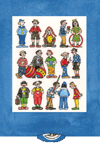 Ziehkarte - Happy Birthday - Clownsday (Klappkarte) von Discordia