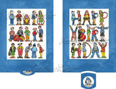 Ziehkarte - Happy Birthday - Clownsday (Klappkarte) von Discordia