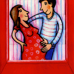 Ziehkarte - Kindersegen (Klappkarte) von Discordia