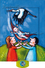 Ziehkarte - Klapperstorch (Klappkarte) von Discordia