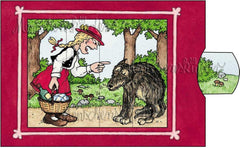 Ziehkarte - Rotkäppchen Wölfchen (Klappkarte) von Discordia