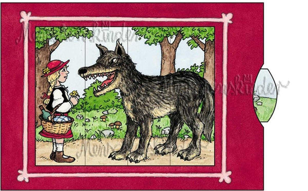 Ziehkarte - Rotkäppchen Wölfchen (Klappkarte) von Discordia