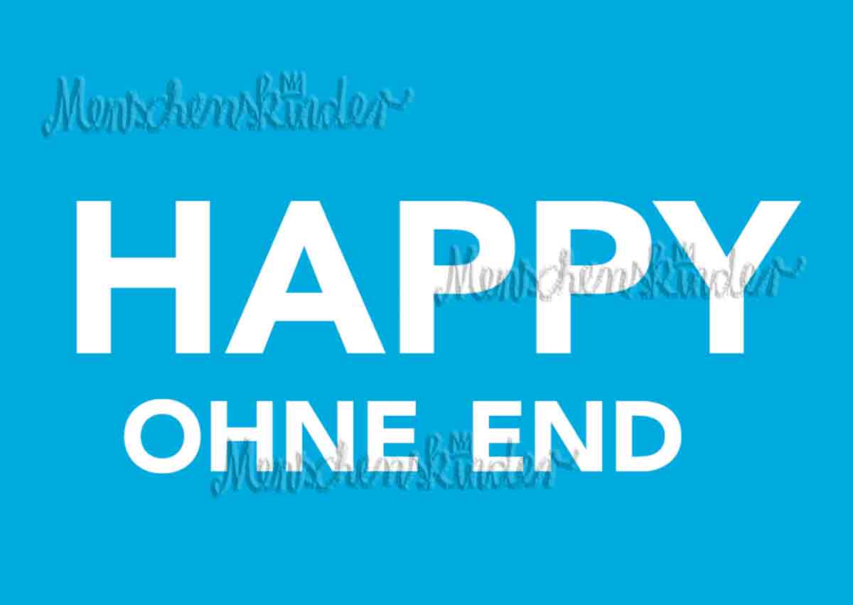 Postkarte - Happy ohne End von Filou & Sophie
