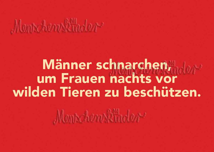 Postkarte - Schnarchen von Filou & Sophie