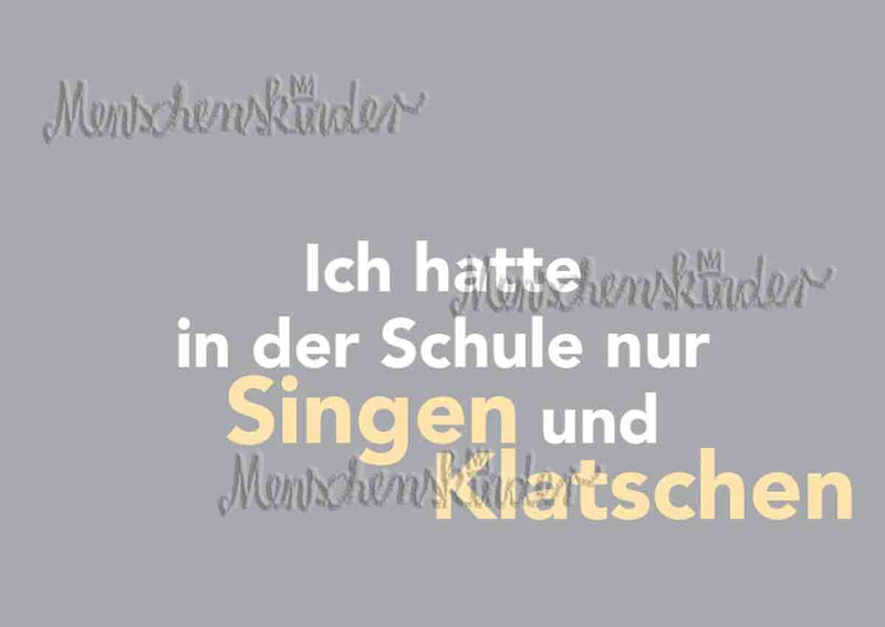 Postkarte - Singen und Klatschen von Filou & Sophie