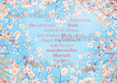 Postkarte - wundervoller Mensch von Filou & Sophie