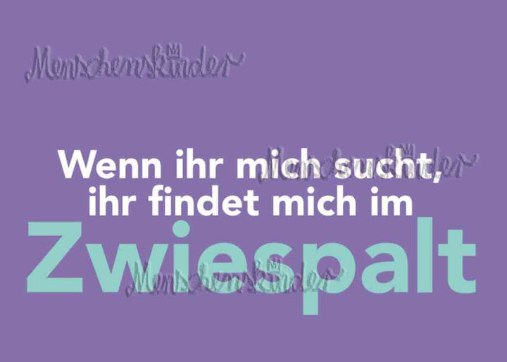 Postkarte - Zwiespalt von Filou & Sophie