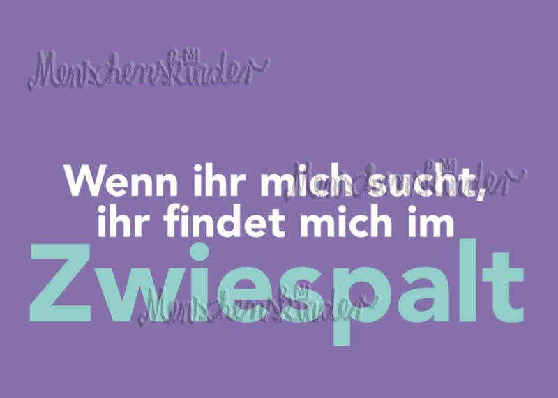Postkarte - Zwiespalt von Filou & Sophie