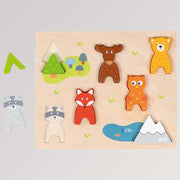 Einlegepuzzle Wilde Tiere von Goki