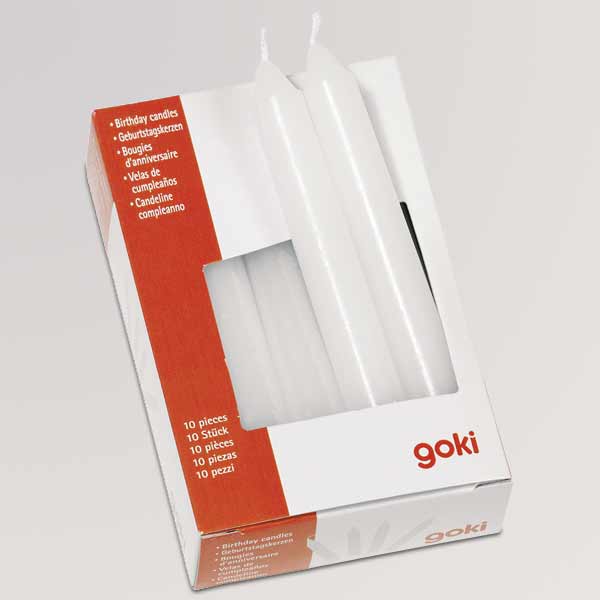 Geburtstagskerzen-Set weiß von GOKI