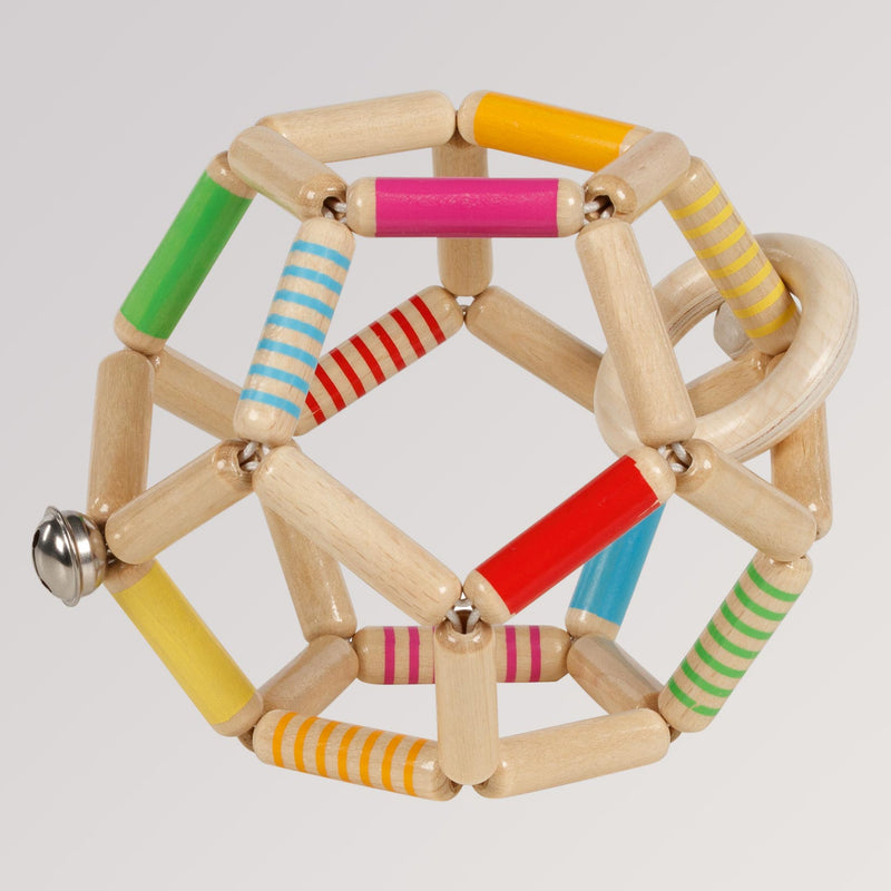 Greifling Elastik Ball, gestreift, 11cm von goki
