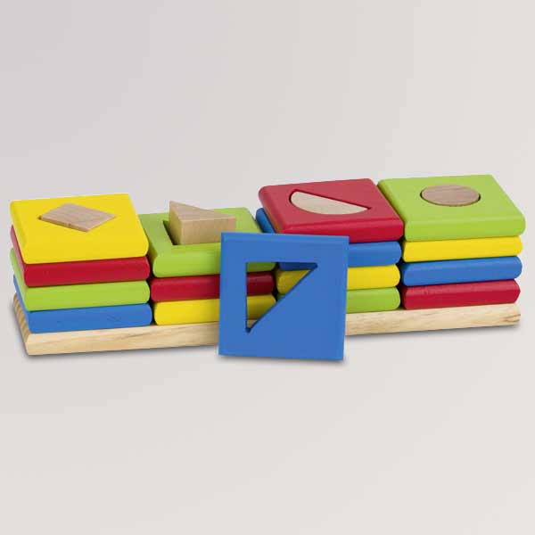 Sortierspiel Farben und Formen - Die 4 Türme von GOKI