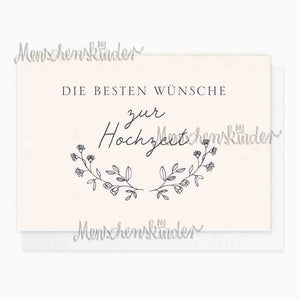 Klappkarte - Die besten Wünsche zur Hochzeit von Grätz Verlag