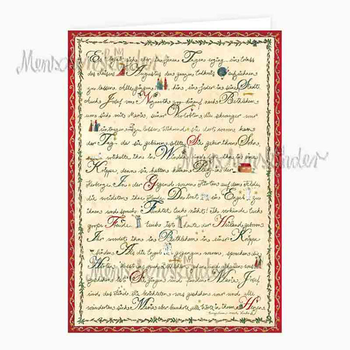 Klappkarte - Weihnachtsgeschichte von Grätz Verlag