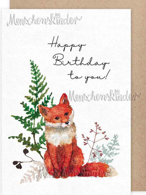 Klappkarte - Fuchs Happy Birthday von Grätz Verlag